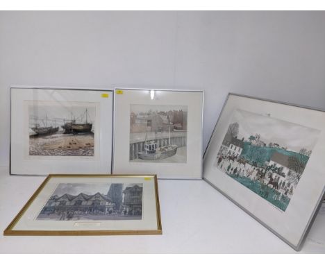 A group of three limited edition prints, and one other, to include Michael James Chaplin RE (b1943) - Shell Collection, signe