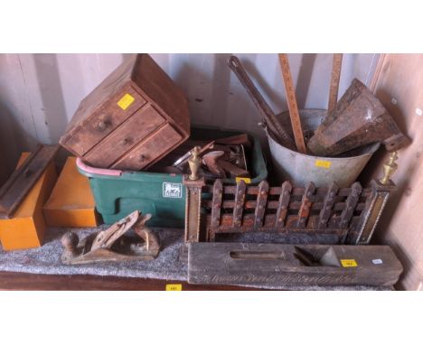 A mixed lot of mainly tools to include boxed and loose Stanley planes, drill bits, wrench and other items Location: R ConIf t