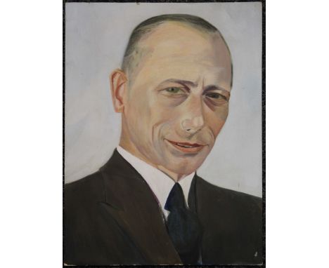 A Portrait of a Gentleman, oil on board. 30 x 40.5 cm.