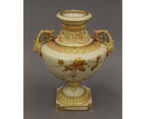 A Royal Worcester vase. 21 cm high.