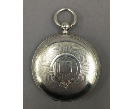 A silver faced and silver cased verge movement pocket watch by John Forrest, chronometer maker to the Admiralty, hallmarked f