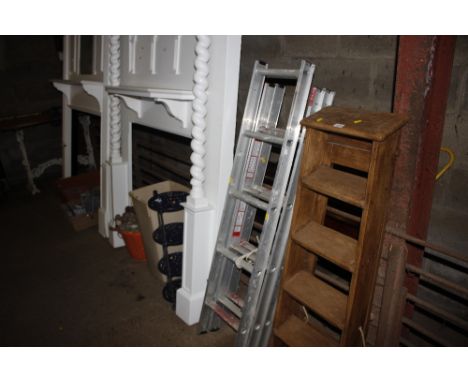 An aluminium loft ladder