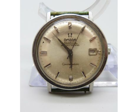 An Omega Automatic Chronometer Constellation date wristwatch