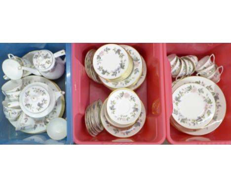 A collection of Royal Worcester June Garland dinner and tea ware, over 70 items **PLEASE NOTE THIS LOT IS NOT ELIGIBLE FOR IN