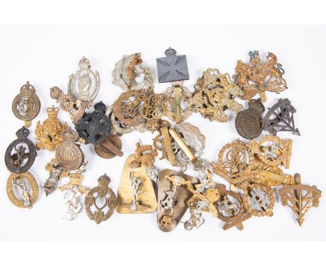 Thirty eight Corps etc cap badges, including Geo V and Geo VI Military Police; KC and QEII Intelligence Corps; Reconnaissance