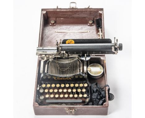 A German pre war portable Corona Typewriter. GC (some attention to mechanism needed) £20-30 