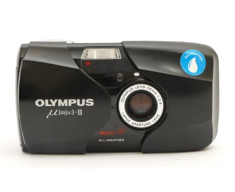 An Olympus Mju II 35mm compact Camera