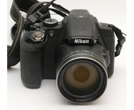 A Nikon Coolpix P-600 compact digital camera