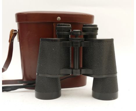 A pair of Carl Zeiss Jena Binoculars, 10x50 Jenoptem, with case