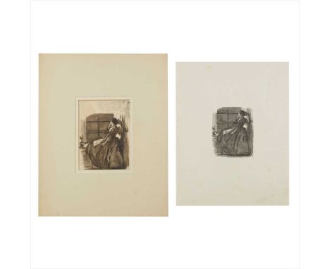Millais, John Everett Sketch and a collection of 62 proofs of woodcuts from drawings by Millais produced during the period of
