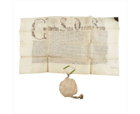 Edward VI (1537-53), King of England and Ireland Letters Patent for a Grant to Lord William Howard later First Baron Howard o