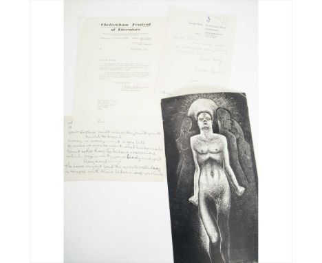 Spender, Stephen A collection of manuscripts and material relating to Spender Walton, D.A. Original Illustration for the poem