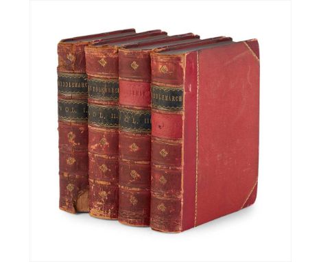 Eliot, George Middlemarch Edinburgh &amp; London: W. Blackwood, 1871-2. First edition in book form, 4 volumes, 8vo, contempor