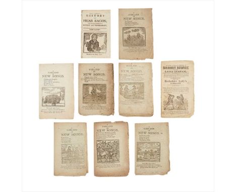 Chapbooks - Newcastle-upon-Tyne including A Garland of New Songs 8 different chapbooks under the same title. all Newcastle up