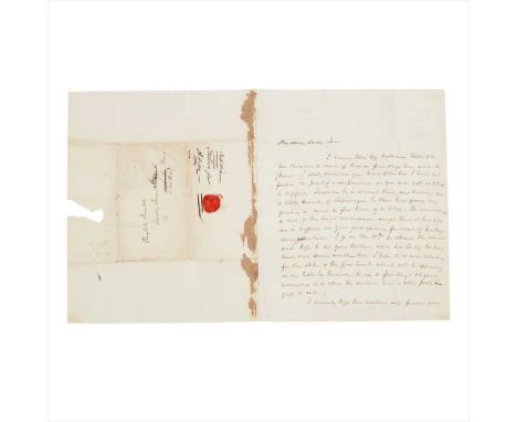 Scott, Sir Walter Autograph Letter Signed, to Lady Jane Stuart "my dear Lady Jane, I send this by William Forbes who has been