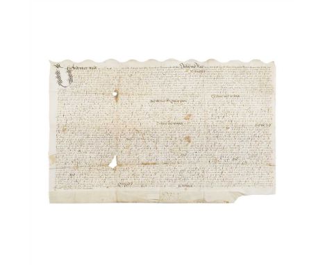 Pembroke, Sir William Herbert, first Earl of, (1501 ? - 70), Soldier and Courtier Indenture with Sir Giles Poole, of Sapperto