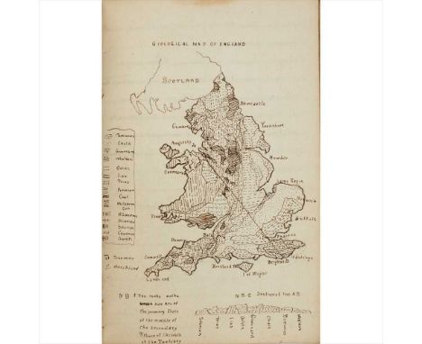 Natural History Manuscript copy book possibly with original pieces by John Ferguson containing dates 1836 &amp;1840, includin