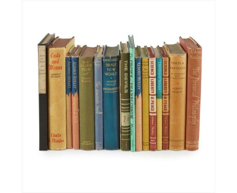 Huxley, Aldous A collection of 17 volumes, including Brave New World. 1932. Fourth impression, Sydney Smith's copy, original 