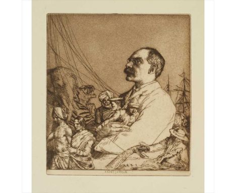 Strang, William - Rudyard Kipling A Series of Thirty Etchings London: Macmillan, 1901. First edition, folio, limited to 100 c