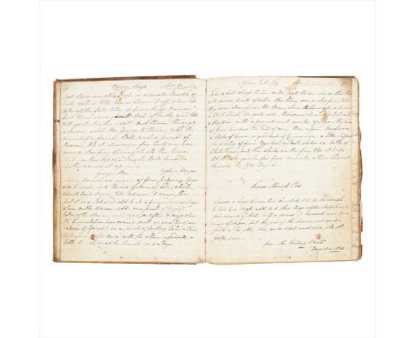 Receipt Book 1826 19th century manuscript recipe book 108 manuscript pp. in a few different hands (probably generations of th