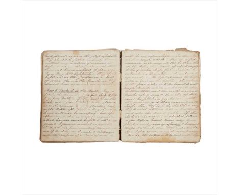 Manuscript Recipe Book 19th century With 157 manuscript pages in at least two different hands, or compiled over a long period