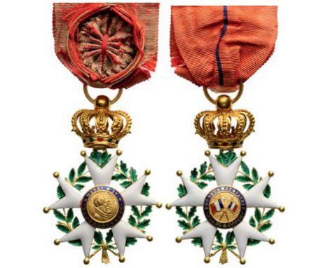 ORDER OF THE LEGION OF HONOR Officer's Cross, July Monarchy (1830-1848), 4th Class, instituted in 1802. Breast Badge, 60x42 m