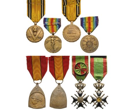 Group of 4 Decorations Military Cross I Class with LL cypher (reverse medallion is missing) (instituted in 1885), Commemorati