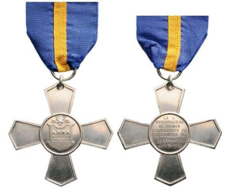 Commemorative Cross for the Campaign of Mapocho The Star 49,0 mm, the eagle 60 mm, Alpaca, the obverse medallion with coat of