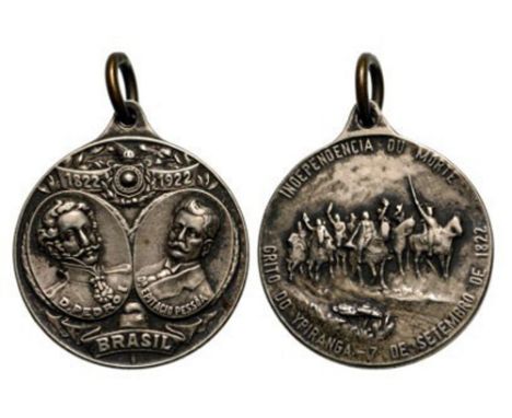 Patriotic Medal for the 100th Anniversary of the Proclamation of Independence, 1922 Breast Badge, 31 mm, Silver. II R!