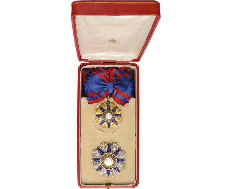 ORDER OF PIUS IX 1st Class, instituted in 1847. Grand Cross Set, instituted in 1815. Sash Badge, 63 mm, gilt Bronze, maker’s 