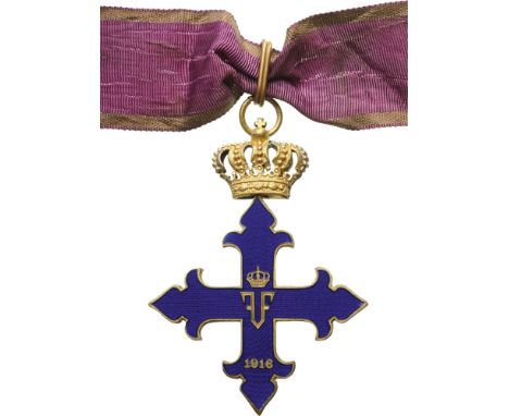 ORDER OF MICHAEL THE BRAVE, 1916 Commander’s Cross, 2nd Class, 3rd Model, instituted in 1941. Neck Badge, 83x61 mm, gilt Copp