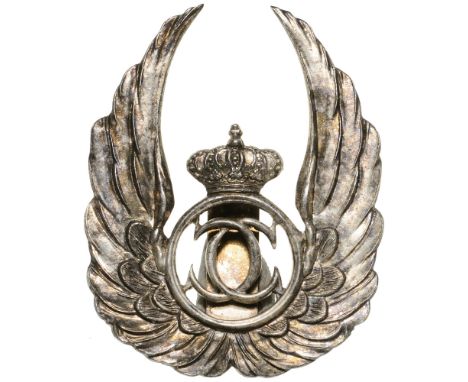 Observer Badge, Model with a cut-out chip 1931-1940 Breast Badge, silver, with large pin on reverse. Rare! I R!