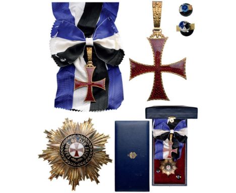 ORDER OF PRINCE HENRY THE NAVIGATOR Grand Cross Set, 1st Class, instituted in 1960. Sash Badge, 72x57 mm, gilt Silver, obvers