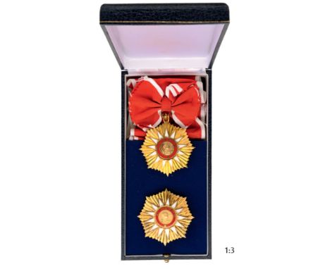 ORDER OF MAY Grand Cross Set, 1st Class, 3rd Type. Sash Badge, 74 mm, gilt Silver, central medallions gilt silver, enameled, 