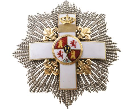 ORDER OF MILITARY MERIT Grand Cross Star, 1st Class Star, for Merits in Time of Peace, instituted in 1864. Breast Star, 82 mm