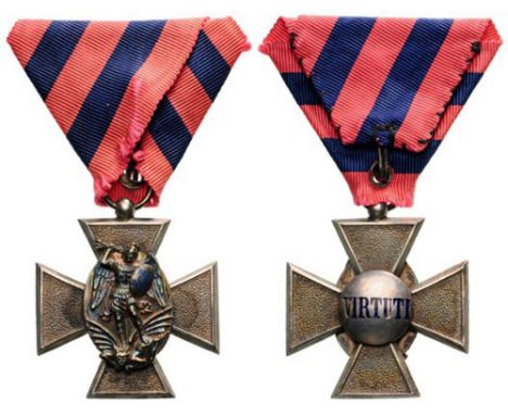 ROYAL MERIT ORDER OF SAINT MICHAEL Merit Cross (1887-1918), instituted in 1837. Breast Badge, 37x37 mm, Silver, both central 