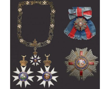 THE MOST DISTINGUISHED ORDER OF SAINT MICHAEL AND SAINT GEORGE Knight's Grand Cross Collar Chain and Breast Star 1st Class, i