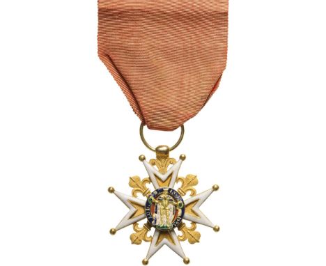 MILITARY ORDER OF SAINT LOUIS, INSTITUTED IN 1693 Knight's Cross, Louis XVI (1774-1792) Type, 3rd Class, instituted in 1693. 