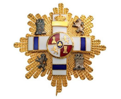 ORDER OF MILITARY MERIT Grand Cross Star, Special Merit, instituted in 1864. Breast Star, 70 mm, gilt Silver, superimposed pa