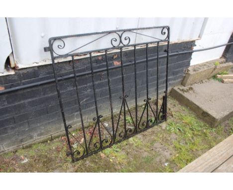 A metal garden gate