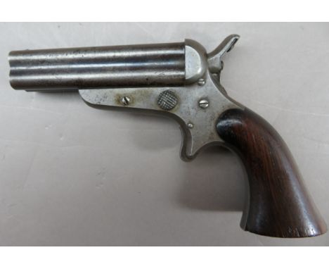 A .30 CALIBRE RIM-FIRE FOUR-BARRELLED SHARPS PATENT PISTOL BY SHARPS &amp; HANKINS, PHILADELPHIA PENN, NO. 9261, CIRCA 1859-7