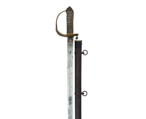 A RARE EAST INDIA COMPANY OFFICER~S SWORD BY HENRY WILKINSON, LONDON, SECOND HALF OF THE 19TH CENTURY of 1845 infantry patter