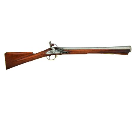 The Property of a Gentleman  A RARE FLINTLOCK SEA SERVICE MUSKETOON BY BROOKS, CIRCA 1790  with 58.0 cm; 22 7/8 in steel barr