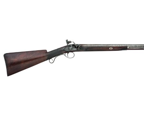 A 14 BORE FLINTLOCK SPORTING GUN BY HARVEY WALKLATE MORTIMER, LONDON, GUNMAKER TO HIS MAJESTY, NO. 519, CIRCA 1790 with rebro