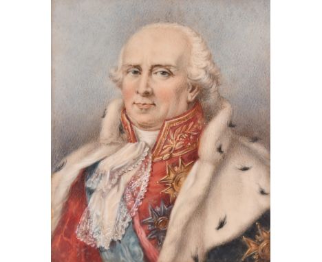A half-length portrait of a Nobleman in a gilt frame, 3.5" x 3".