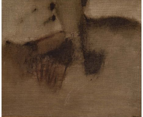 Rajendra Dhawan (1936 - 2012)  Oil on canvas  21 x 21.5 Inches  Signed Lower Right  Year - 1988  "Rajendra Dhawan’s work exem