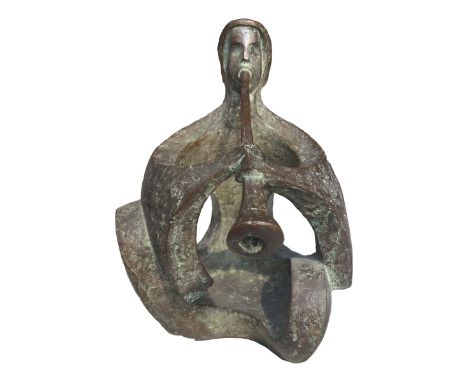 Debabrata Chakraborty (b. 1959)  Bronze Sculpture  13 x 8.5 x 10.5 Inches  Provenance - Art Gallery 88  Debabrata Chakraborty