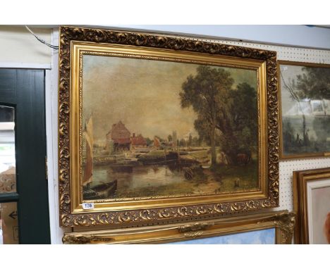 Gilt Framed Print after John Constable 