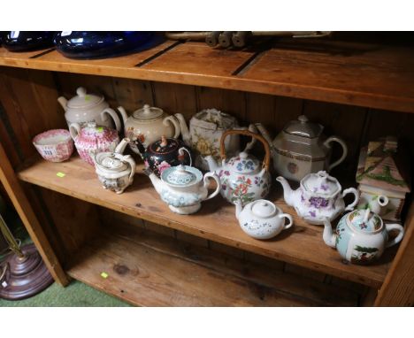 Collection of assorted 19thC and later Teapots to include Copeland Spode 