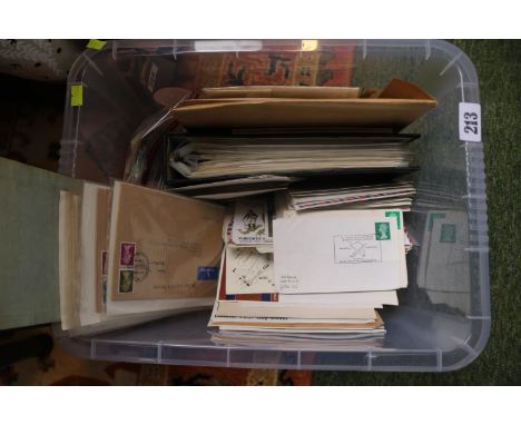 Collection of Stamps and First Day Covers, Postcards etc. 
